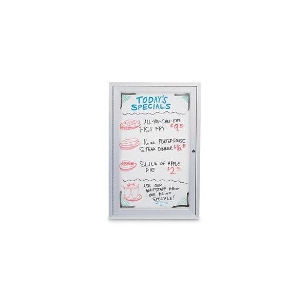 United Visual Products Triple Indoor Magnetic Wet/Dry Erase Boa, UV855-BLACK-WHTPORC UV855-BLACK-WHTPORC - main